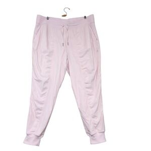 Lululemon Size 20 Dance Studio Mid Rise Lined 7/8 Length Jogger Pink Organza